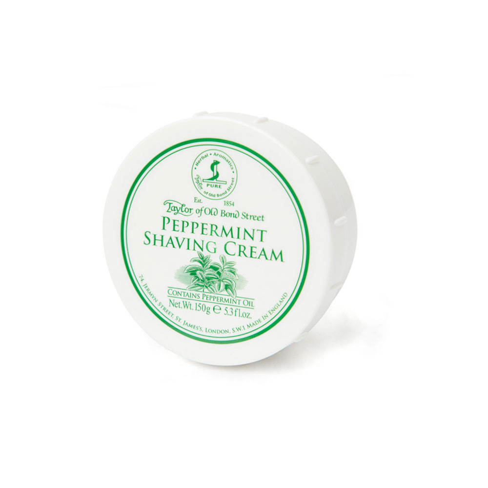 Taylor - Crème à raser - Menthe poivrée - 150g