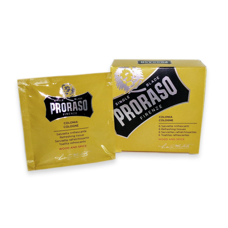 Proraso - Lingettes rafraîchissantes - Wood and Spice