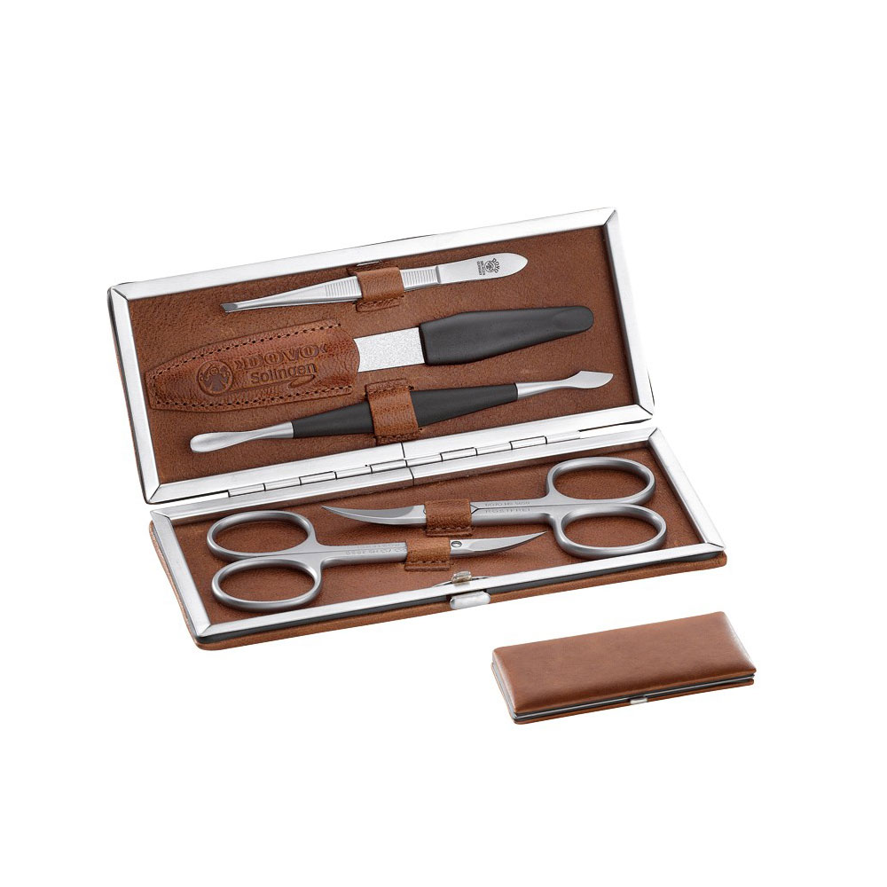 Dovo - Manicure Set - Brown