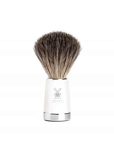 Muehle - Liscio - Blaireau Pure Badger - Résine Blanche - 21mm