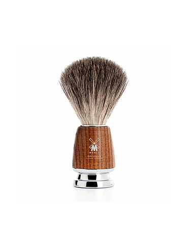 Muehle - Rytmo Shaving Brush SilverTip Fiber - Steamed Ash - 21mm