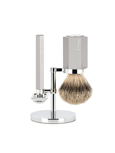 Muehle - Hexagon - Kit de rasage Pure - Silvertip