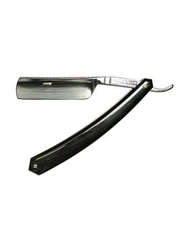 Thiers-Issard - Rasoir droit 6/8 - Round Nose - Black Horn