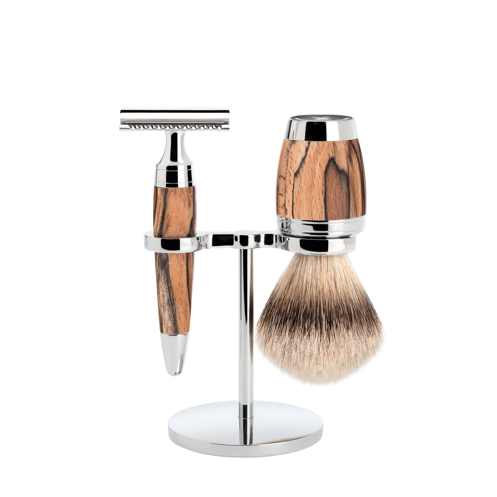  Muehle - Stylo - Set de rasage 3 pieces - Spalted beech