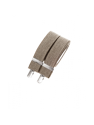 Wide clip-on suspenders – Tweed Kaki