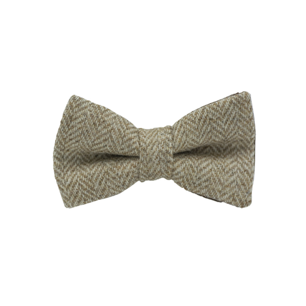 Jaggs - Bow tie Tweed "Dundee" - Chevron beige