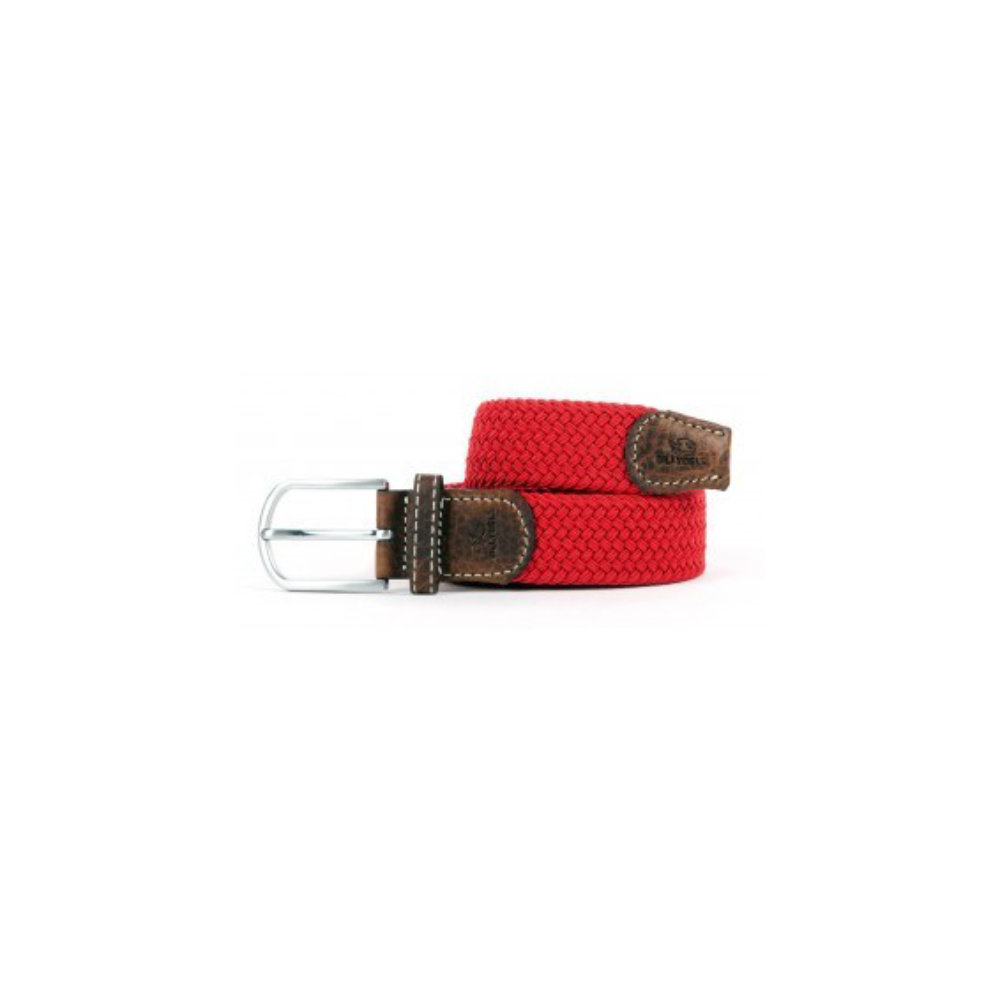 Billybelt - Elastic braided belt - Pomegranate Red - Size 1