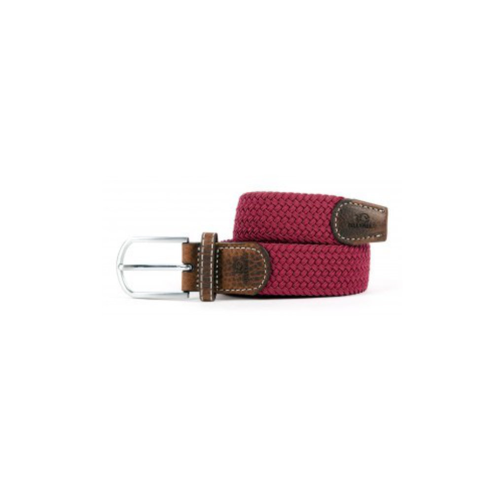 Billybelt - Elastic braided belt - Bordeaux - Size 1