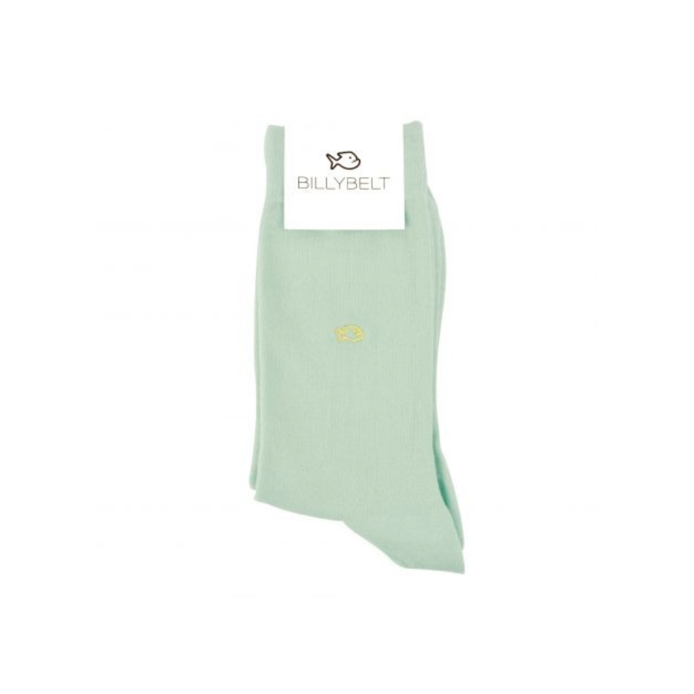 BillyBelt - Chaussettes Coton Unie - Vert d'eau
