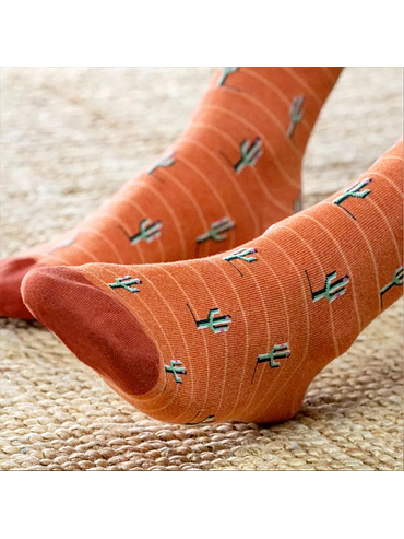 BillyBelt - Chaussettes coton - Cactus orange