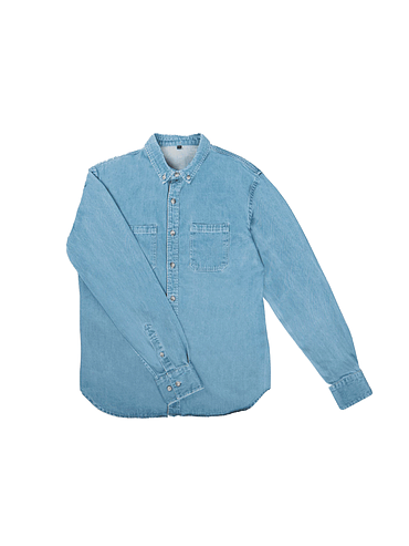 BillyBelt - Chemise en denim délavé - 7,5 oz - Small