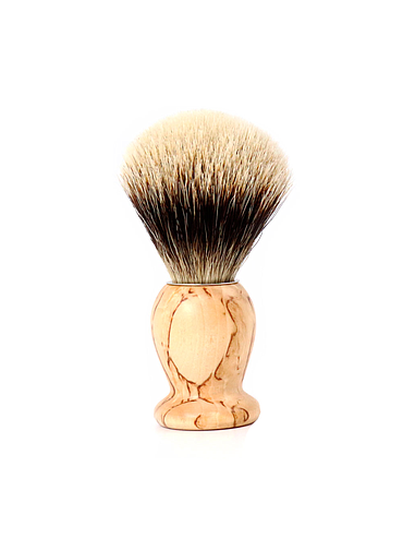 Gentleman - Blaireau Pur Blanc - Bouleau - 21mm
