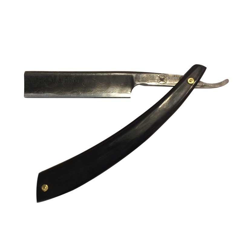 Gentleman - 7/8 Damascus Steel - Black Horn