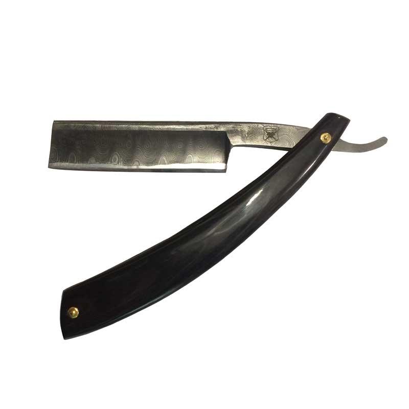 Gentleman - 8/8 Damascus Steel - Black Horn