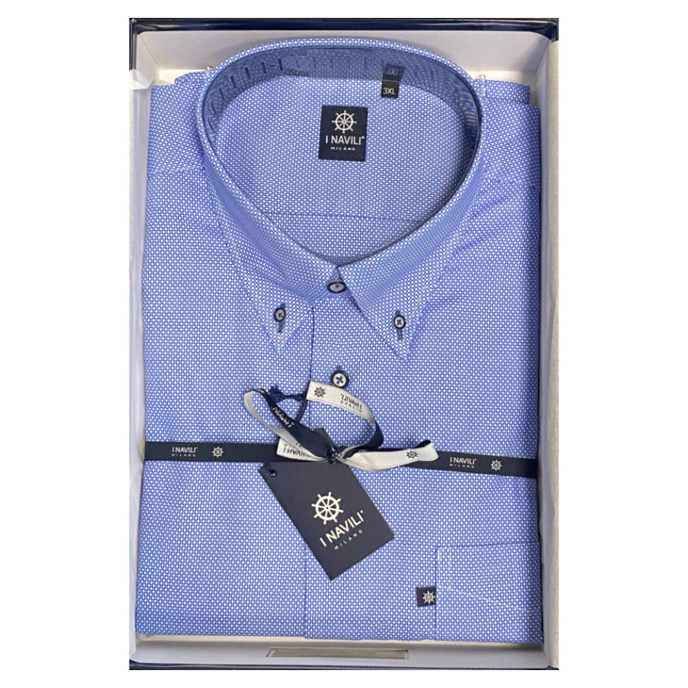 Navili - Chemise Lampedusa Bleu Moyen - XL