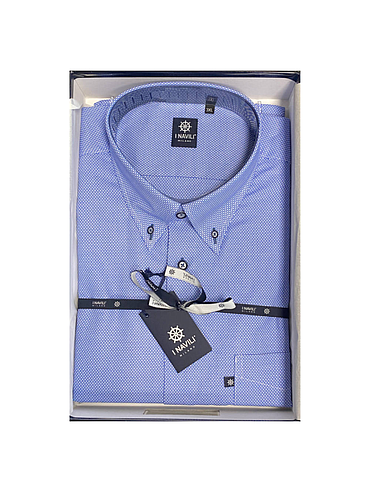 Navili - Medium Blue Lampedusa Shirt - M
