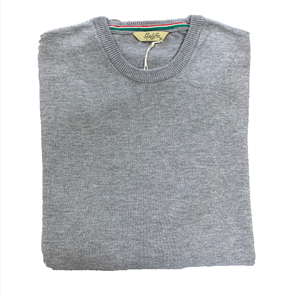 Galiffa - Grey Pullover - Round collar - M