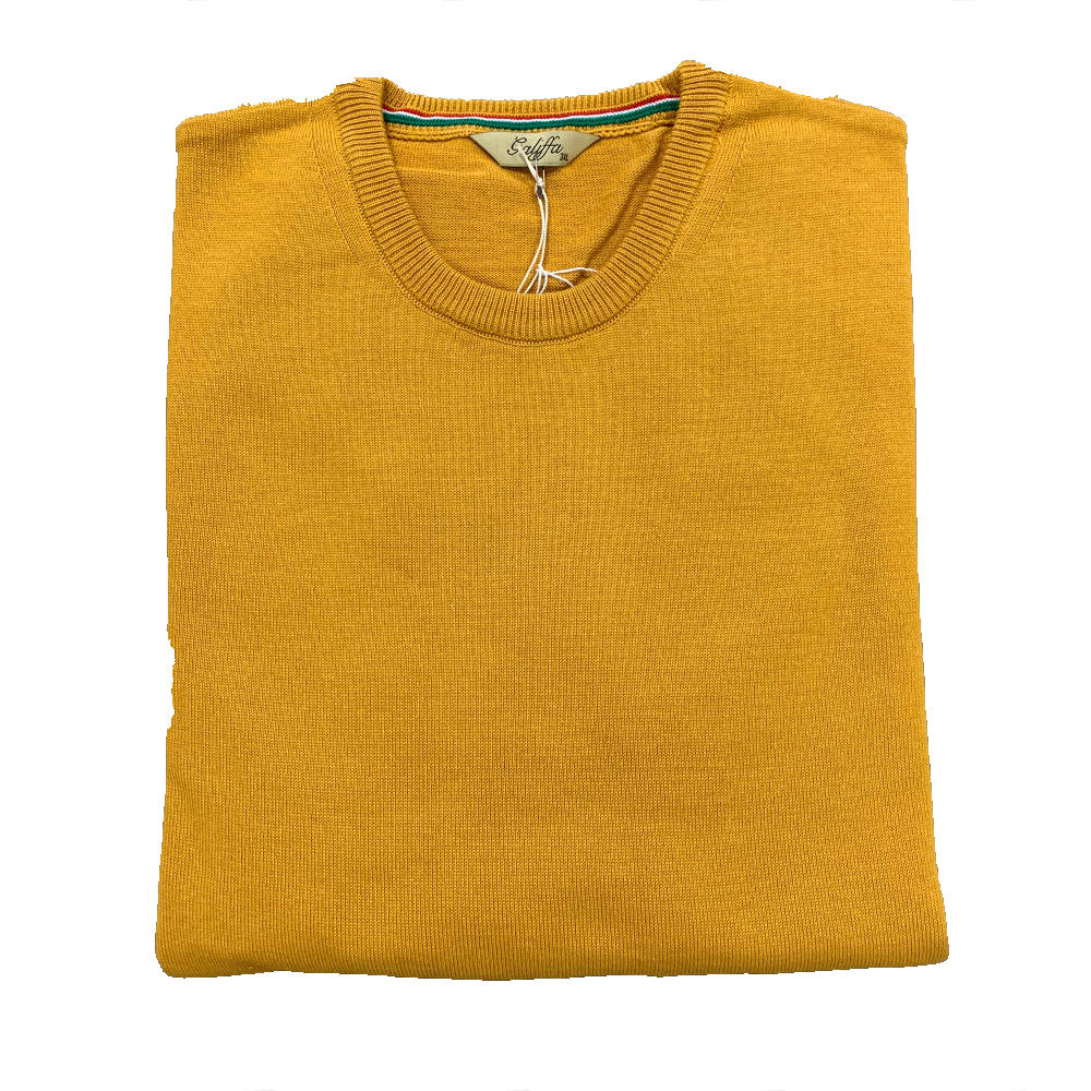 Galiffa - Pull Moutarde - Col rond - 3XL