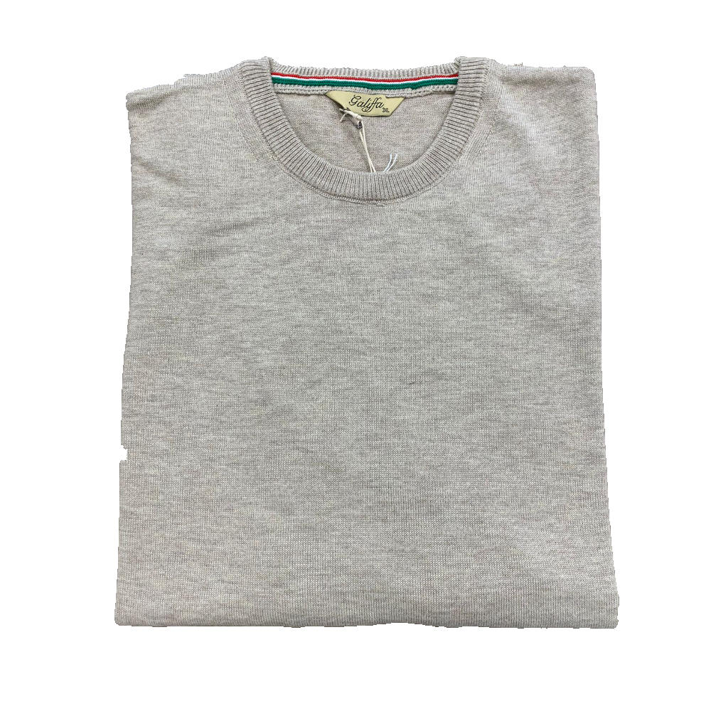 Galiffa - Pull Beige Foncé - Col rond - 3XL