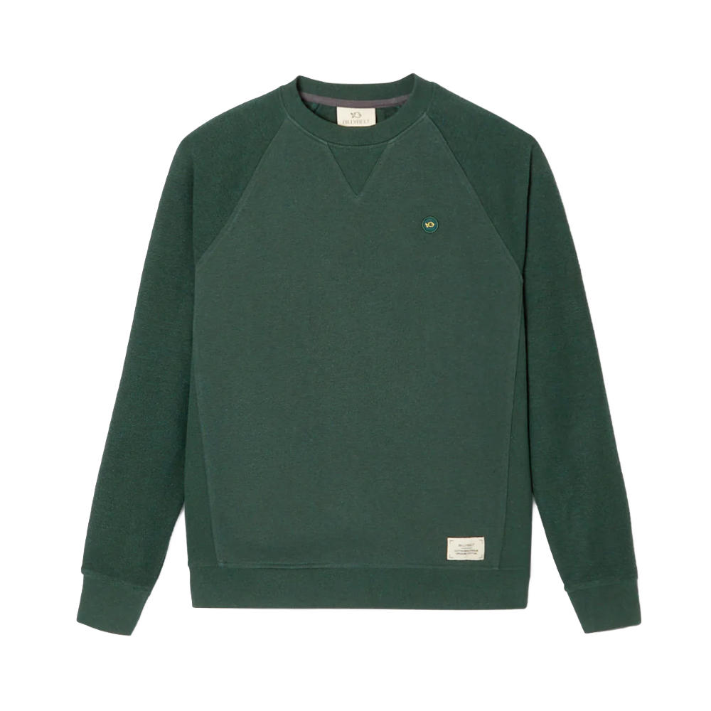 BillyBelt - Organic cotton sweatshirt 400 gr - Mottled green - XL