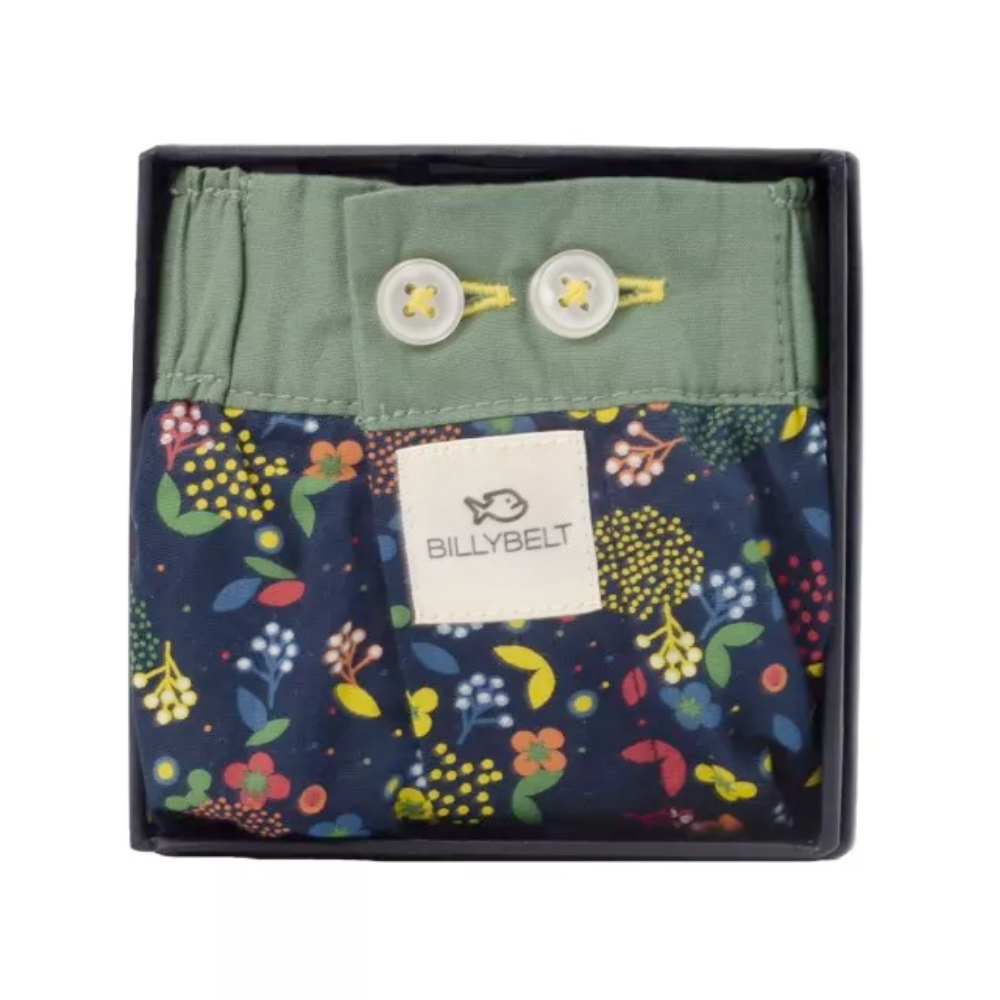 BillyBelt - Organic cotton boxer shorts - Flores - Size L