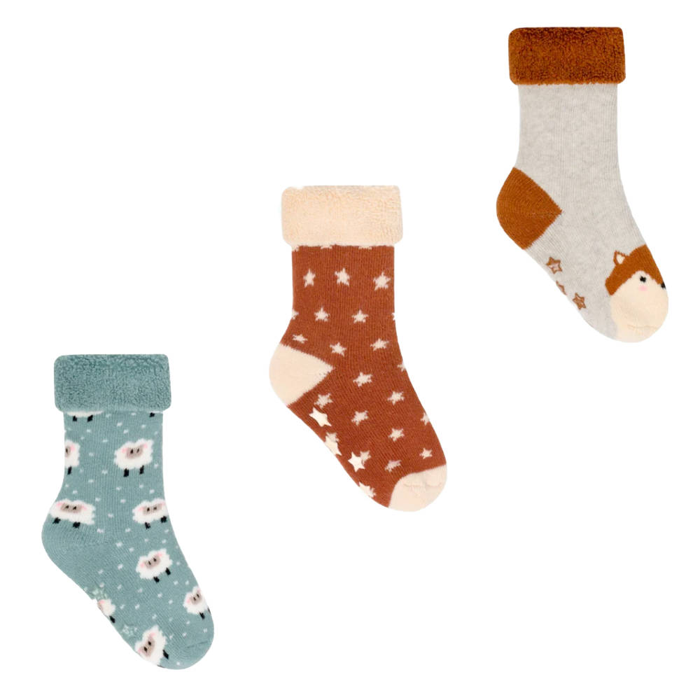 Cabaia - Pack of 3 pairs of baby socks - Autumn - 0/12 mois