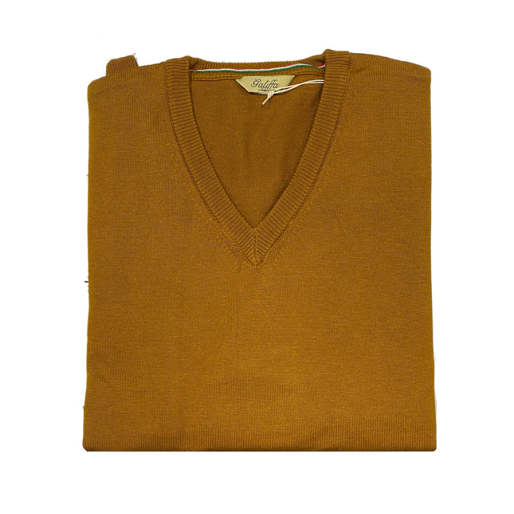 Galiffa - Pull Caramel - Col V - 4XL