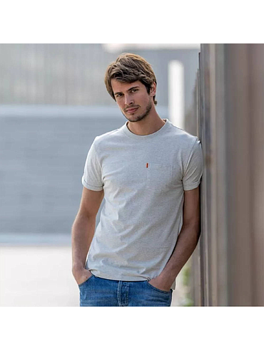 BillyBelt - Tee-Shirt Gris Vintage - Taille S