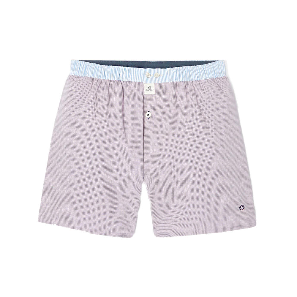 BillyBelt - Organic cotton boxer shorts - Purple Square - Size M