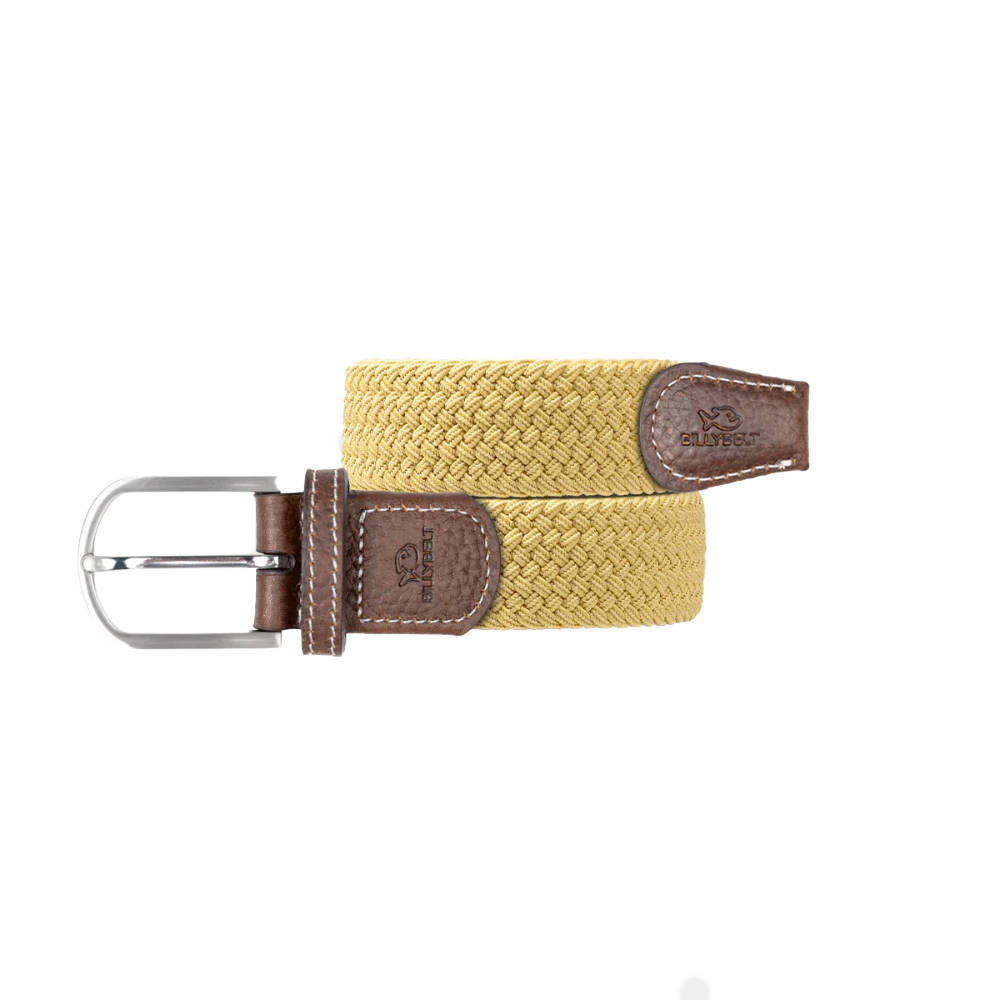 Billybelt - Elastic braided belt - Jaune Curry - Size 1