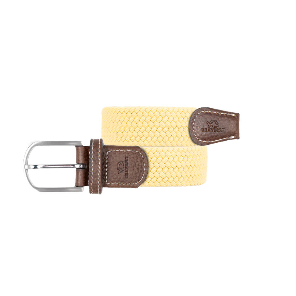 Billybelt - Elastic braided belt - Jaune Topaze - Size 2