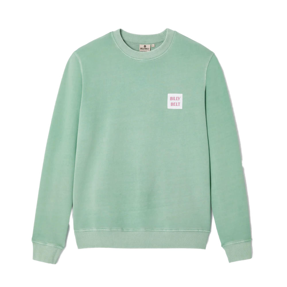 BillyBelt - Sweatshirt en coton biologique 400 gr - Vert d'eau - S