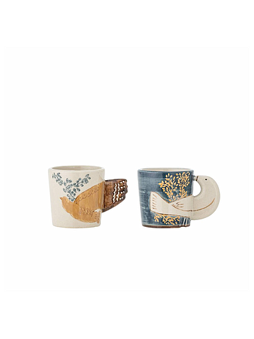 Blooming Ville - Hezha Espresso Cup -  Blue Stoneware