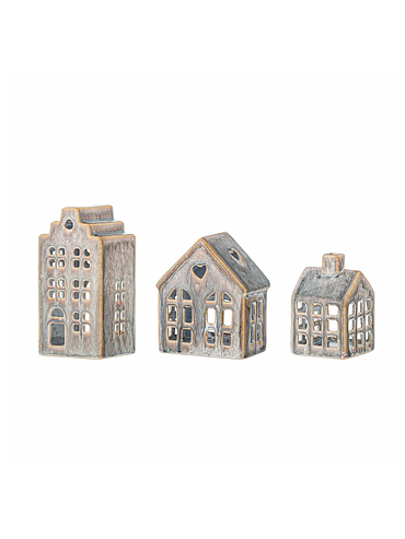 Blooming Ville - Kalia Votive - Brown Stoneware