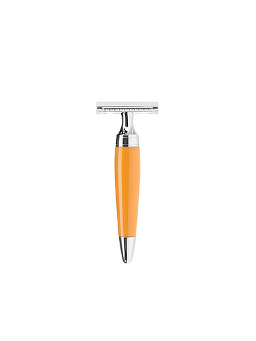 Muehle - Pen - Orange resin - Safety razor