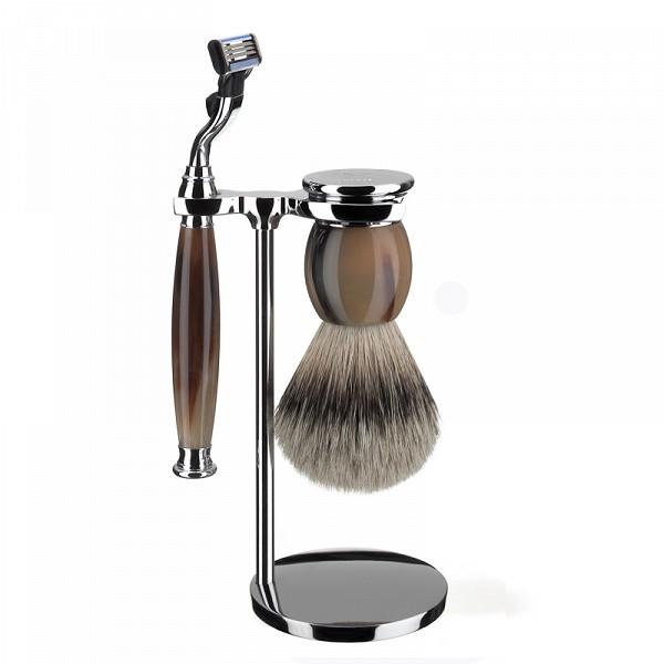 Muehle - Sophist - Set de rasage 3 pièces - Corne