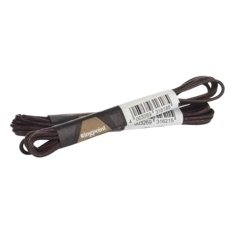 RingPoint - Fine round shoelaces - Brown (90cm)